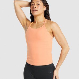Small Gymshark Studio Tank Coral
